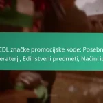 CDL obletni promocijski kod: Praznovanja mejnikov, posebna darila, dediščinske predmete
