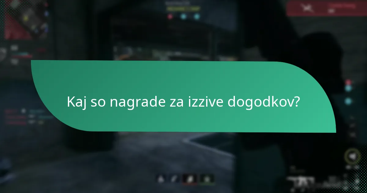 Kako lahko zahtevam nagrade za izzive dogodkov?