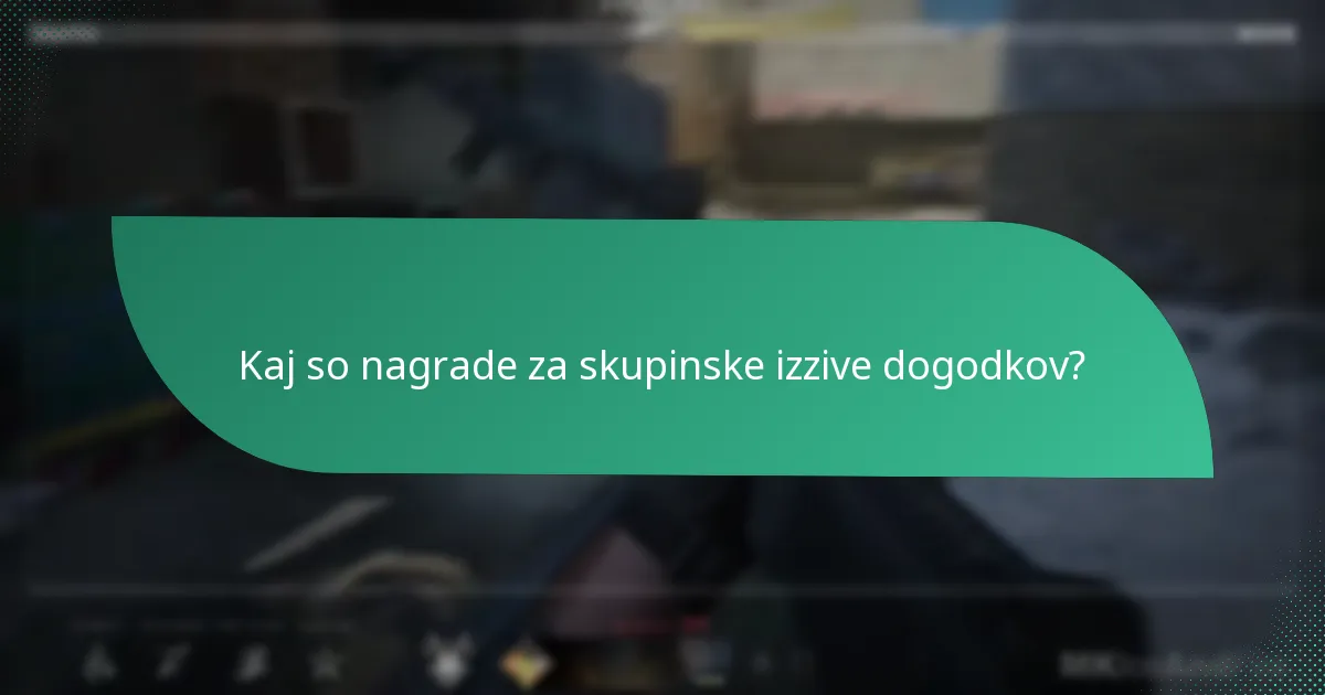 Kako delujejo naloge, ki temeljijo na timskem delu, v izzivih dogodkov?
