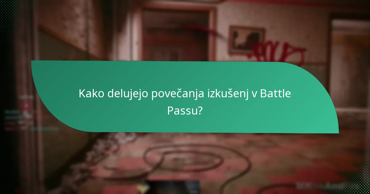 Kako deluje napredovanje v Battle Passu?