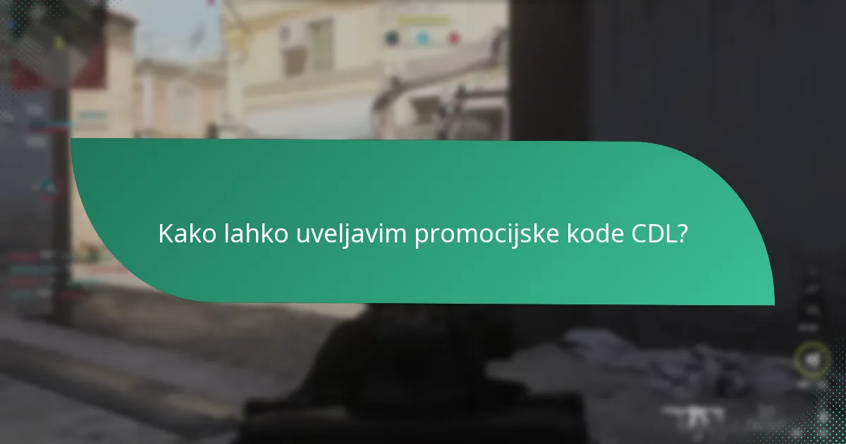 Kaj so medsebojne promocije, povezane s promocijskimi kodami CDL?