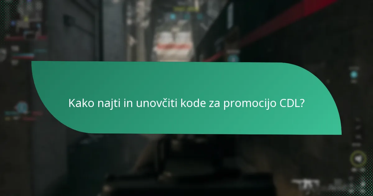 Kako kode za promocijo CDL vplivajo na različne načine igre?
