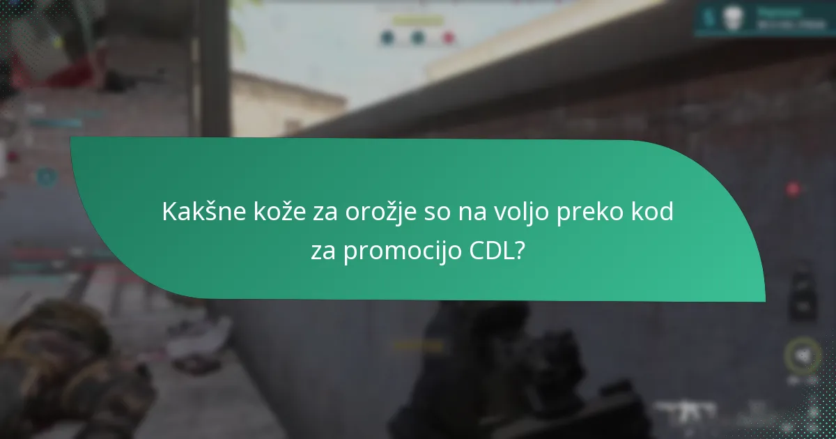 Kateri dodatki se lahko odklenijo s kodami za promocijo CDL?