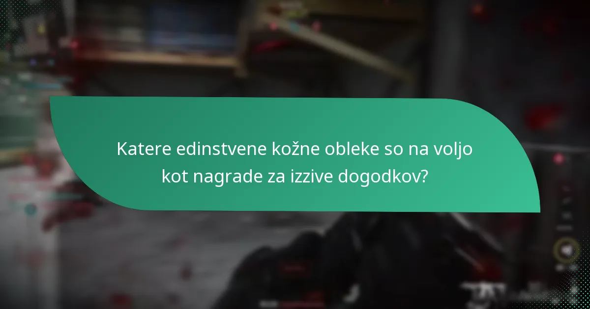 Katere posebne opreme so vključene v nagrade za izzive dogodkov?